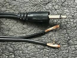 The bare red wire is the positive and the bare white wire is negative. 3 5mm Mono Male Plug To Bare Wire 6 Feet Dc Power Cable Pure Copper Bergquist Ebay