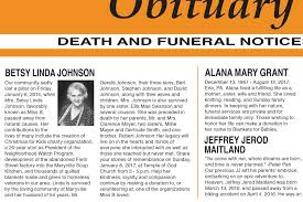 Common examples are major life achievements, extended family members' names, previous occupations or places of employment and pictures of the deceased. Sample Obituary Formats Lovetoknow