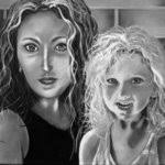 Grandma At The Beach Acrylic Painting By Craig Cantrell