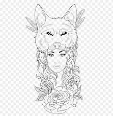 Photo uploaded 2 years ago © photos are copyrighted by artist and their. Tattoo Woman Wolf Png Image With Transparent Background Toppng