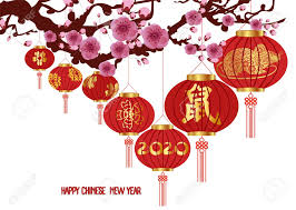 Chinese New Year Decoration Traditional Lantern And Plum Blossom In 2020 Chinese New Year Decorations Happy Chinese New Year Chinese New Year 2020