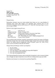 Surat Lamaran Kerja Untuk Bank Cv Kreatif Desain Cv Surat