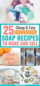 25 Homemade Soap Recipes That Are Easier Than You Think Craftsonfire Diy Soap Bars Diy Soap Recipe Soap Recipes