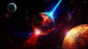 2670 589 earth space sunlight. Red And Blue Galaxy Wallpapers On Wallpaperdog