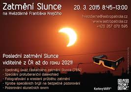 Června 2021 v česku při pohledu přes bezpečný filtr. Hvezdarna Karlovy Vary Zve K Pozorovani Zatmeni Slunce 20 Brezna Adam Cz
