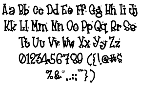Producing or characterized by frost; Frosty Font Font A Licious Fontspace