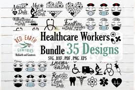 Download 2 In 1 Nurse And Healthcare Workers Svg Graphic By Redearth And Gumtrees Creative Fabrica PSD Mockup Templates