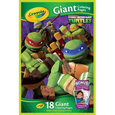 Those ninja turtles you know are back in action guided along by creator kevin eastman. Crayola 18 Page Nickelodeon Teenage Mutant Ninja Turtles Coloring Book