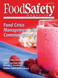 Maybe you would like to learn more about one of these? Food Safety Magazine June July 2012