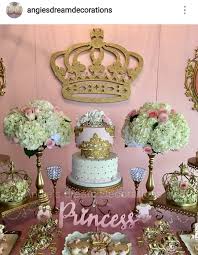 Princess Theme Baby Shower Dessert Table Decor Girl Baby Shower Decorations Girl Shower Decorations Baby Girl Themes