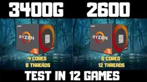 Amd ryzen 5 2600 specifications. Ryzen 5 3400g Vs Ryzen 5 2600 Benchmark Comparison In 12 Games Youtube