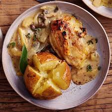 Creamy Chicken Cooked With Cider And Apples Comfort Food At It S Very Best Search Somerset Chicken On Bbc Co Uk Bbc Food Dinner Party Recipes Chicken Crisps