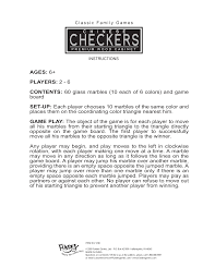 Checkers is a classic strategy board game. Chinese Checkers Rules Pdf Off 51 Online Shopping Site For Fashion Lifestyle