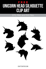 Free Unicorn Head Silhouette Clip Art Silhouette Clip Art Unicorn Head Unicorn
