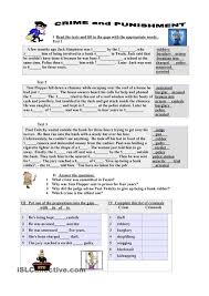 Crime And Punishment English Teaching Materials Crime Learn English