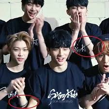 Changlix Has Matching Friendship Bracelets I Wish Kids Kiss Kid Memes Kpop Memes