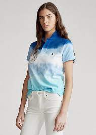 Tie-dye Polo Shirt Dress Shirts For Women Denim Women Women