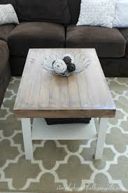Assemble the ikea coffee table with one modification. Ikea Table Makeover Take Two Simply Beautiful By Angela