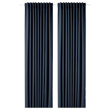 Majgull Zaslony Zaciemniajace Para Granatowy 145x300 Cm Dodaj Do Listy Zakupow Ikea Gardinstang Gardiner Gardinstenger