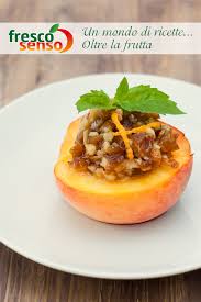 — 5 pesche — 60 g zucchero — 30 g cacao amaro — 1 mettete su ogni mezza pesca ripiena un ciuffetto di burro e mettete in forno, su una teglia. Ricette Con Prodotti Di Quarta Gamma Fresco Senso