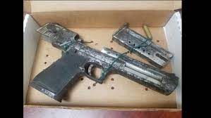 The podbyrin 9.2 mm is a fictional russian handgun constructed for the 1988 film red heat. Illegal Desert Eagle Gun Found In Denham Town Loop Jamaica