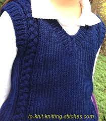 This knit uses the intarsia technique which is well suited to experienced knitters. Boy Girl Vest Knitting Pattern A Lovely Cable Vest For Children