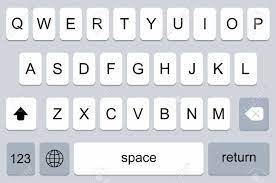 English keyboard allows you to easily type english online without installing a keyboard in english.type english letters (english alphabet) and convert . Modern Keyboard Of Smartphone Alphabet Buttons Royalty Free Svg Cliparts Vectors And Stock Illustration Image 43246557