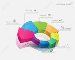 3d Pie Chart Graph Vector Illustration