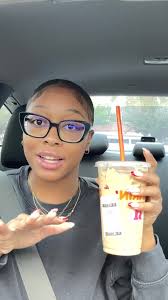 Trying the new Dunkalatte ☕️✨💐 It’s really good in my opinion if you like  sweet coffee! |#fyp #f #foryou #dunkin #dunkincoffee #dunkinorder  #dunkalatte #tastetest