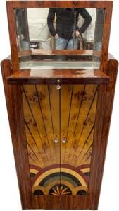 Early 19th century french charles x period birdseye maple nightstand with marble. Casa Padrino Art Deco Dresser Birdseye Maple Black Handmade Solid Wood Bedside Table Bedside Table