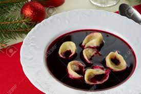 See more ideas about polish christmas, polish christmas traditions, christmas traditions. Red Borscht Czerwony Barsz With Mushroom Dumplings Traditional Stock Photo Picture And Royalty Free Image Image 16241398