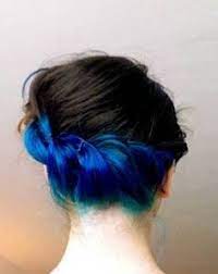 It gives your hair a romantic and delicate vibe. Dyed Underlayer Dark Blue Google Search Black Hair Dye Blue Hair Underneath Dye My Hair