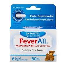 Feverall Infants Fever All Acetaminophen Suppositories 6 Ct