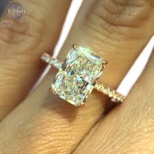 Timeless 2 52ct Radiant Diamond Engagement Ring Radiant Diamond Engagement Rings Engagement Rings Romantic Diamond Engagement Rings