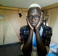 I think all hair is. Platinum White Hair Rocks On Male Black Skin Black Skin Mens Hairstyles White Hair