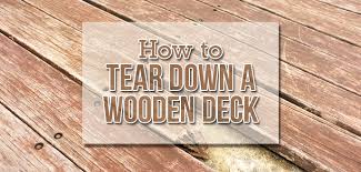 Place a car jack under the joist closest to the bad post. How To Tear Down A Wooden Deck Budget Dumpster