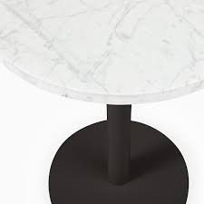 30 round marble table top. White Marble Round Bistro Table Orbit Base