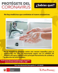 Minsa pide reforzar medidas de prevención ante disminución de cifras. Conoce Como Puedes Prevenir El Contagio De Coronavirus