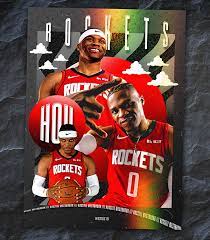 Brodie Rocket Reflector Trading Card On Behance Sport Poster Design Rocket Nba Basketball Art