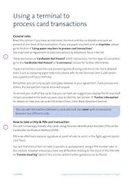 Small business online banking support: Using A Terminal To Process Card Transactions Ulster Bank