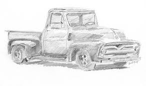 Truck Art Fine Art America Ford Pickup 1956 Ford Pickup Truck Art