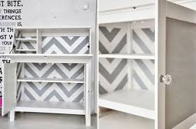 Chevron And Chalkboard On Hemnes Bureau Ikea Hackers Bureau Ikea Ikea Office Furniture Ikea