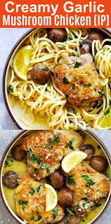 Be sure to cut the chicken breast in half at the thickest part to ensure even cooking in the pressure cooker. Creamy Garlic Mushroom Chicken Instant Pot Rasa Malaysia
