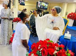 Check spelling or type a new query. Billionaire Businesswoman Folorunso Alakija Pictured Anointing Her Church Members With Olive Oil