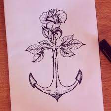 Anchor With Rose Bud Tattoos Time Tattoos Body Art Tattoos
