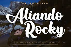 The style of this font are casual, lovely, contemporary, modern, elegant, luxury and classic brush font. Aliando Rocky Font 1001 Fonts