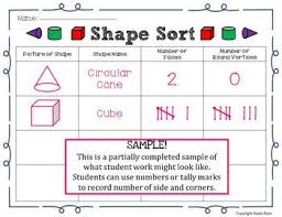 differentiated 3d shape sort