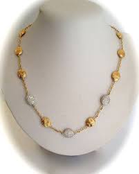 Gold And Pave 2 Tone Double Sided Necklace Gold Pave Chain Etsy Gold Jewelry Necklace Double Sided Necklace Gold Jewelry For Sale