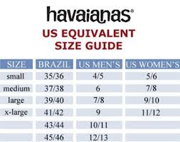 Havaianas Size Chart Size Chart Chart Diagram