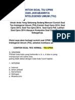 Unduh kumpulan soal tes psikotes dan kunci jawabanya pdf. Latihan Sipencatar Atkp Surabaya